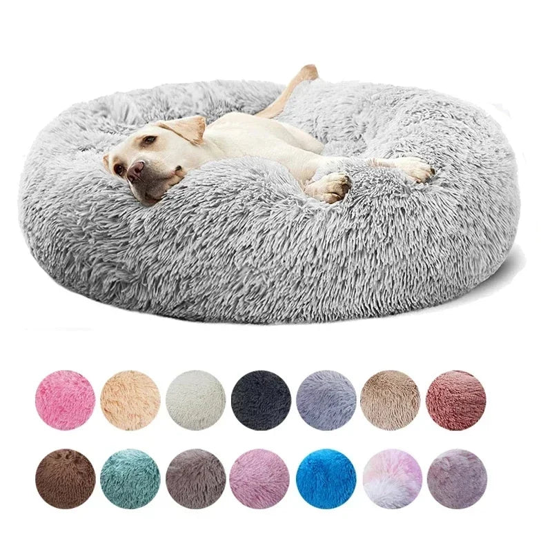 Super Soft Plush Pet Calming Bed for Cats & Dogs